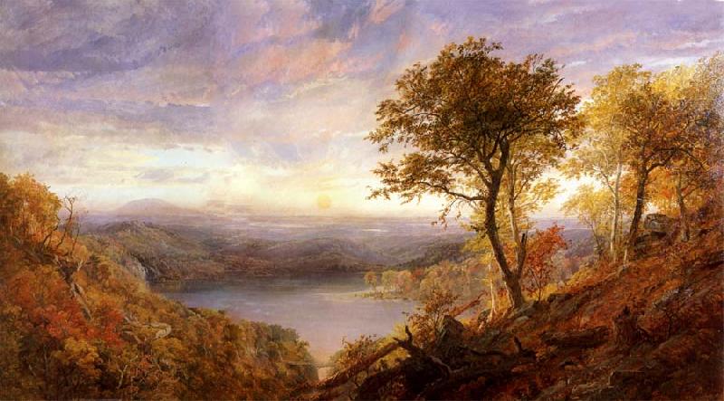 Jasper Cropsey Greenwood Lake oil painting image